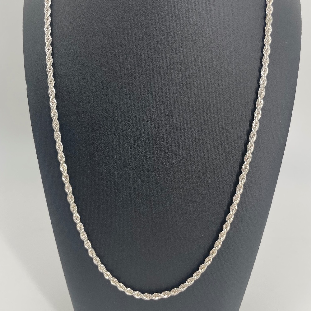 Silver Plated Rope Chain